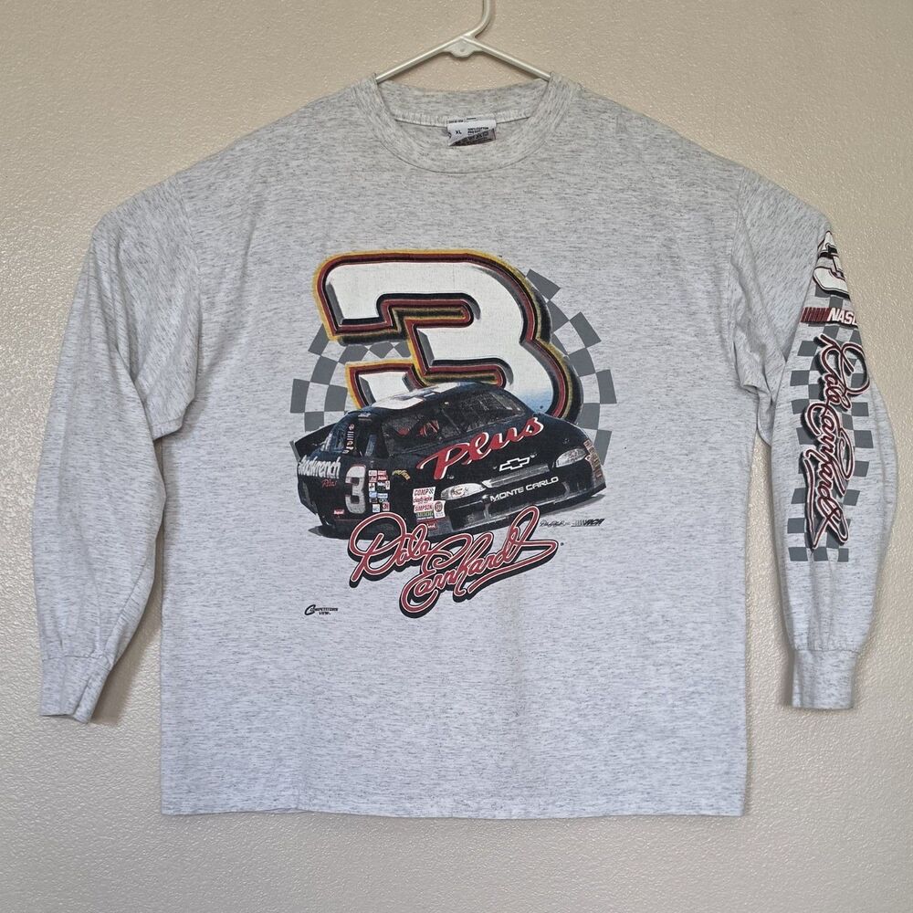 Vintage Dale Earnhardt #3 Nascar XL Long Sleeve T-Shirt Sleeve Hit Made In USA